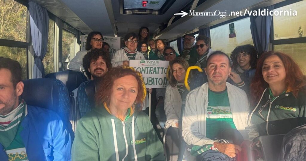 Val di Cornia in viaggio verso la manifestazione a Firenze