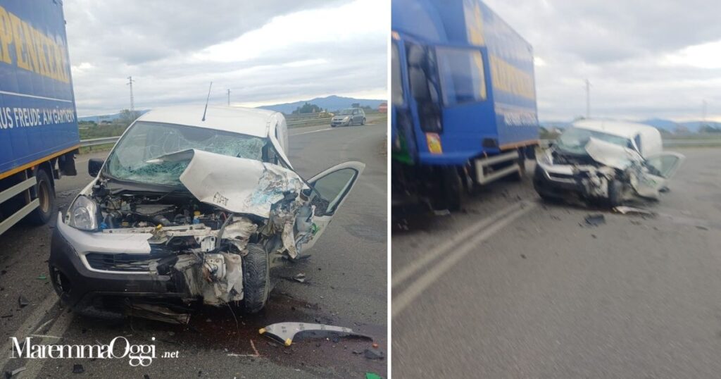 Una foto dell'incidente