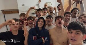 La festa della Geo dopo la vittoria sul Castelfranco