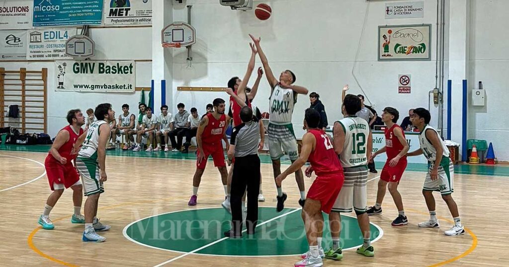 Un momento della partita della Pgr a Ghezzano