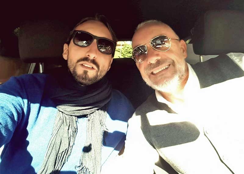 Gianluca Bini con il figlio Stefano