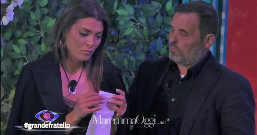 Grazia Kendi con il padre Marius al Grande Fratello