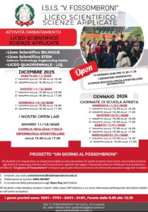 La locandine delle visite programmate al Fossombroni