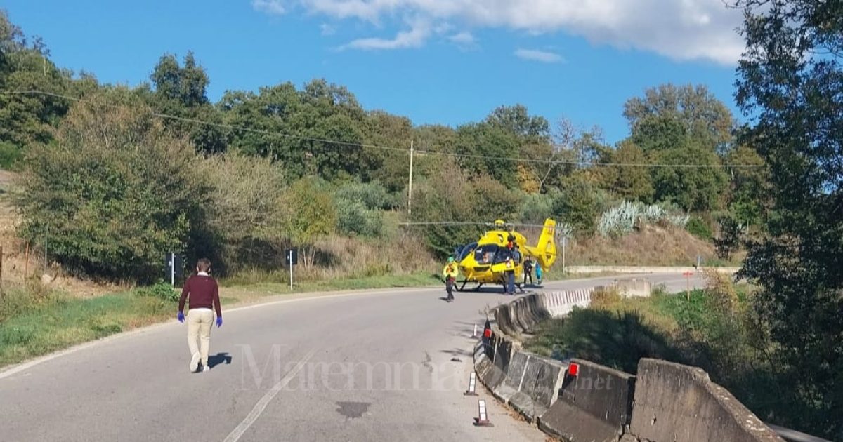 Incidente a Montesugherello, la ragazza è stata soccorsa con Pegaso