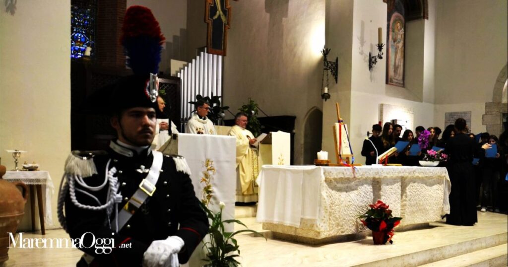 Un momento della cerimonia al San Francesco