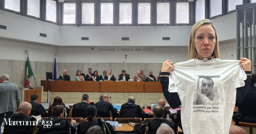 La corte d'assise e la moglie di Nicolas Del Rio Carolina Alejandra Allegri