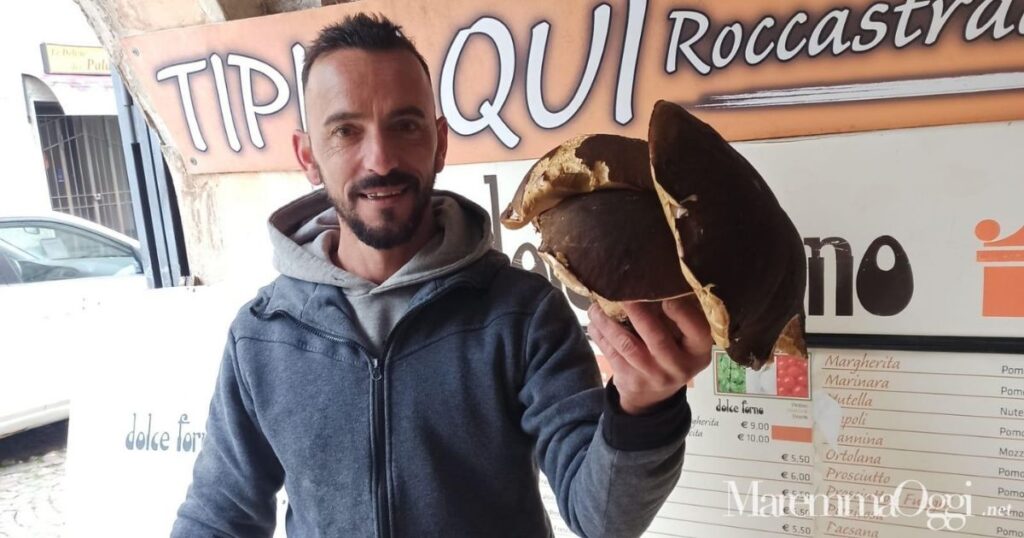 Carmelo Scudera con i porcini gemelli