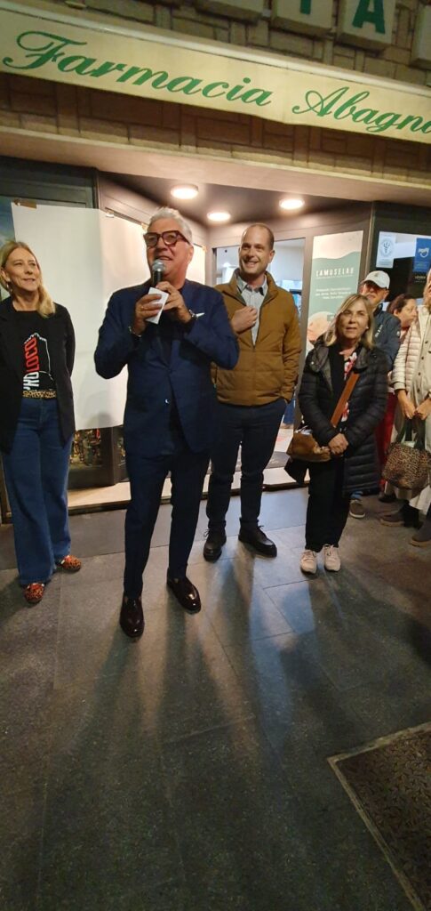 Il sindaco Paolo Riccucci con Luigi Abagnale