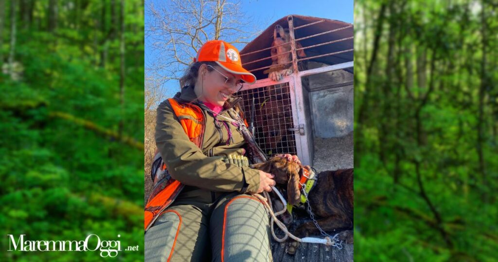 Sharon Tinturini con il suo cane
