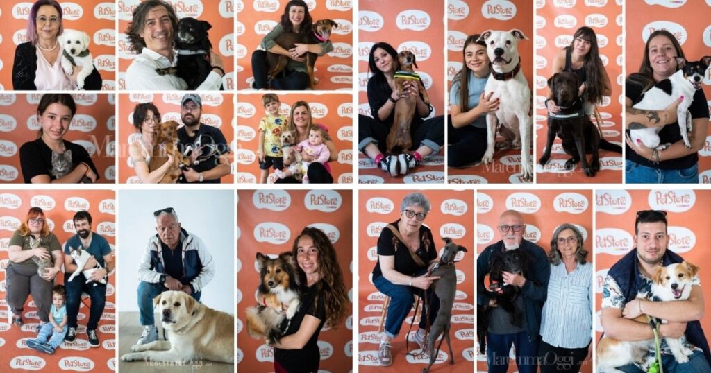 I protagonisti dei primi video delle Storie d'amore, in collaborazione con il Pet Store di Conad