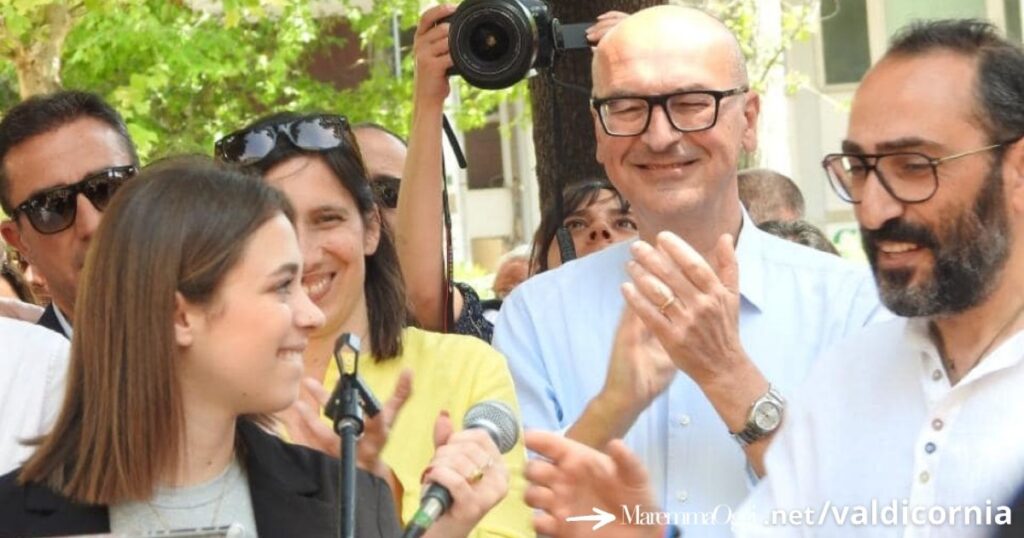 Viola Moscato (a sinistra) con Elli Schlein, Gianni Anselmi e Fabio Cento