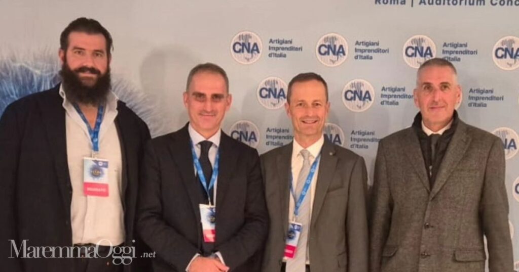 Da sinistra: Rinaldo Favilli, Saverio Banini, Riccardo Breda e Mauro Sellari