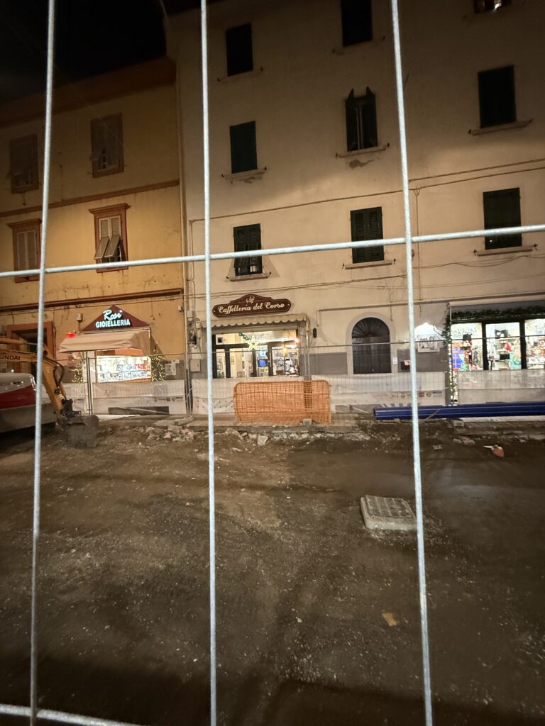 I teli dei lavori abbassati