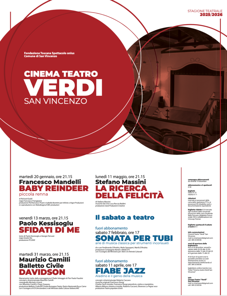 La locandina della stagione teatrale