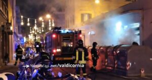 L'intervento dei vigili del fuoco