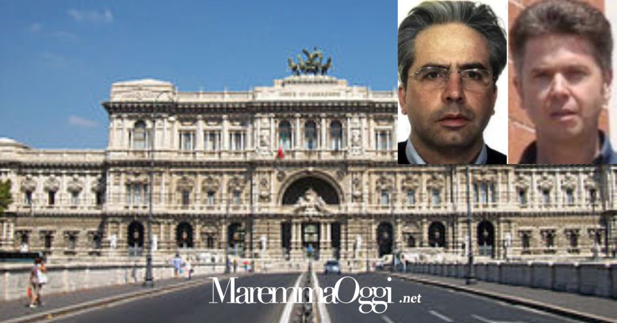 La Corte di Cassazione e, nel riquadro, Ausonio Coli e Alessandro Innocenti