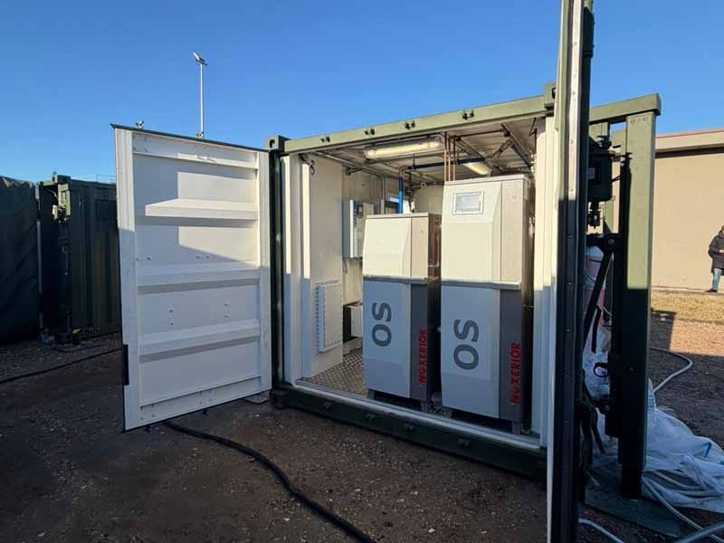 I due generatori di ossigeno nel container