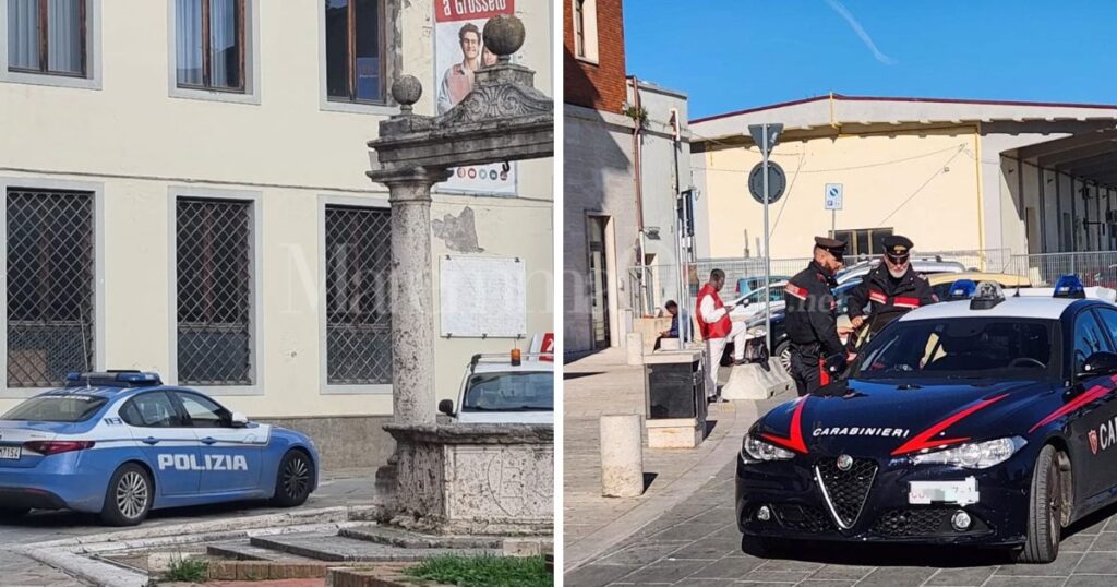 Controlli della polizia e dei carabinieri in città (archivio)