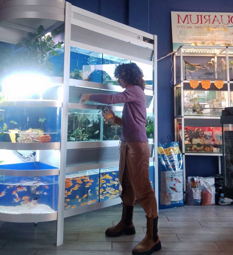 Lisa Mazzinghi nel suo negozio