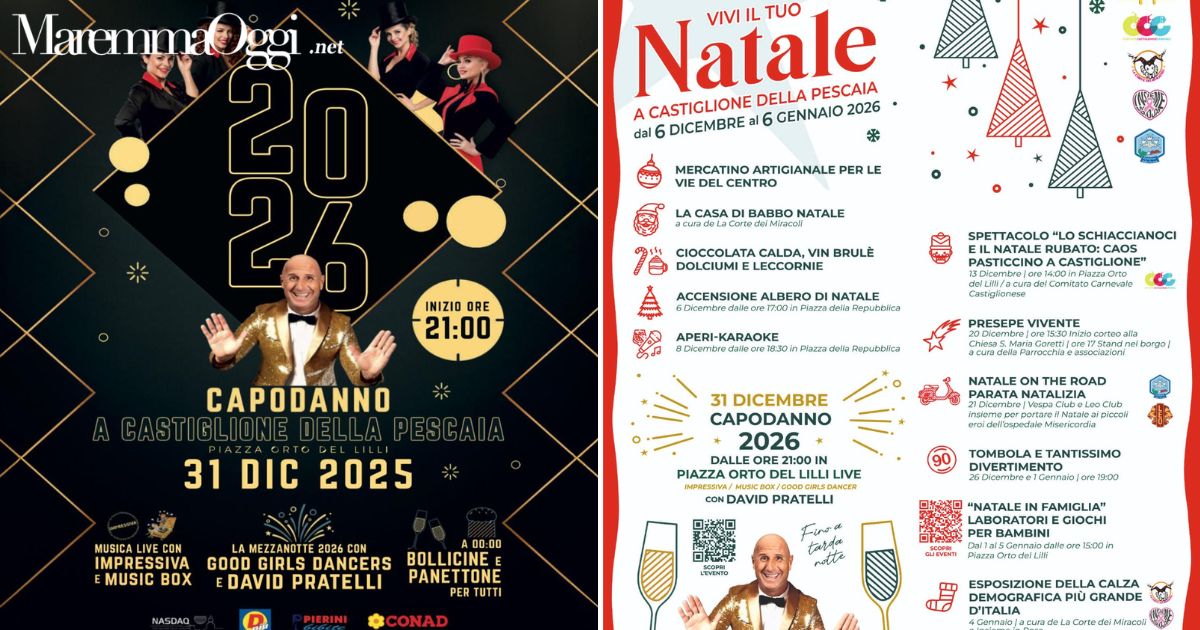 Le locandine degi eventi a Castiglione della Pescaia del Ccn