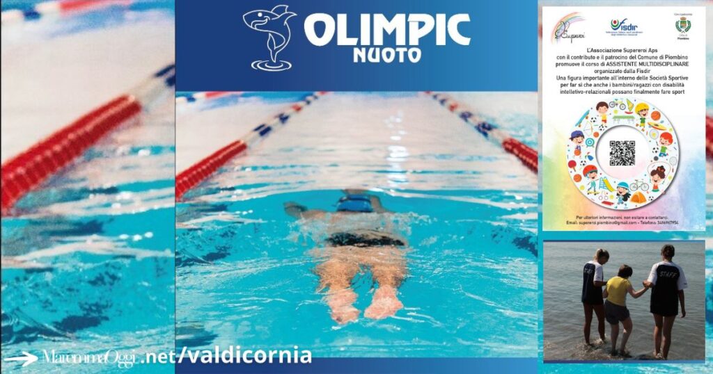 La disabilità in piscina e in mare, la locandina del corso per diventare assistente multidisciplinare