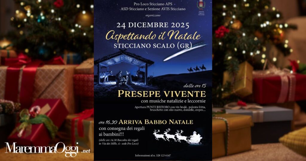 La locandina dell'evento della proloco di Sticciano Scalo