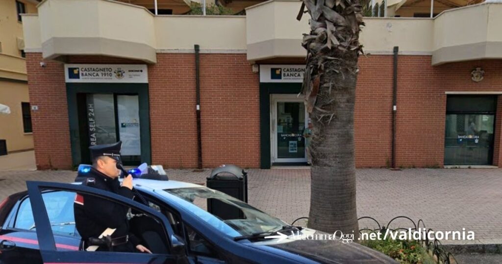 Rapina in banca a San Vincenzo, alla Castagneto Banca di corso Italia