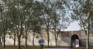 Il rendering dei lavori al muro Magonale