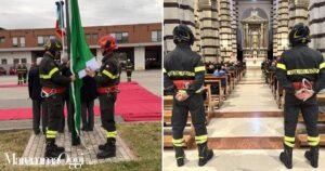 Alcuni momenti dei festeggiamenti per Santa Barbara