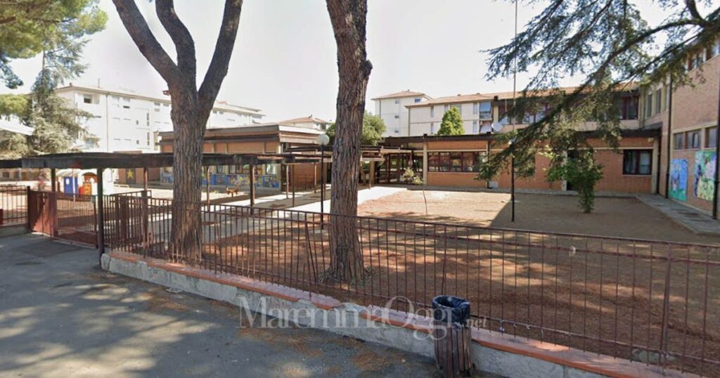La scuola di via De Amicis a Barbanella