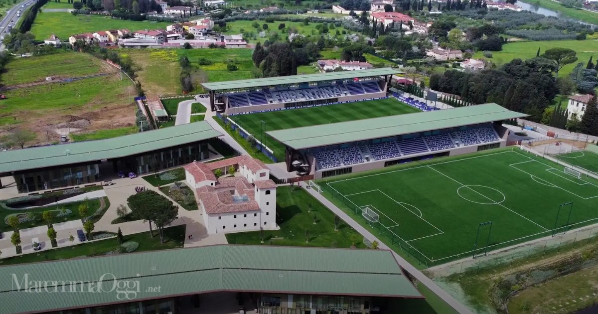 Il Viola Park visto dall'alto (foto Ac Fiorentina)