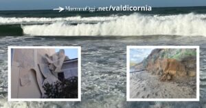 Forti raffiche di vento causano danni sulla costa e in città