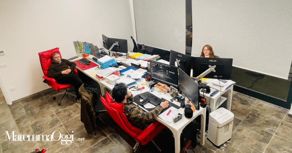 Professionisti a lavoro nel nuovo studio GTI