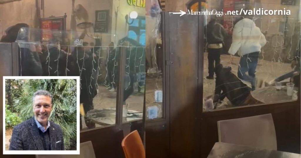 Rissa in pieno centro, nel riquadro il segretario del SILF Francesco de Luca