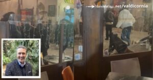 Rissa in pieno centro, nel riquadro il segretario del SILF Francesco de Luca