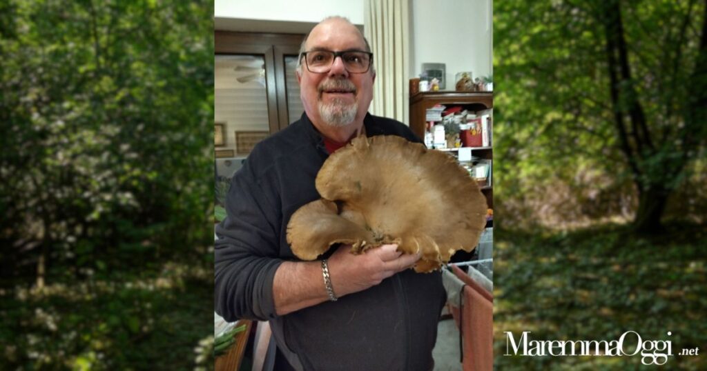 Andrea Fredianelli con l'orcella gigante