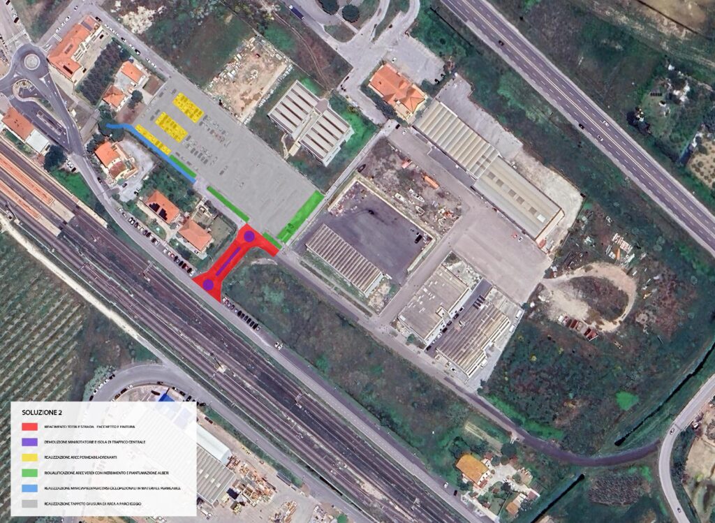 L'area della stazione di Campiglia Marittima