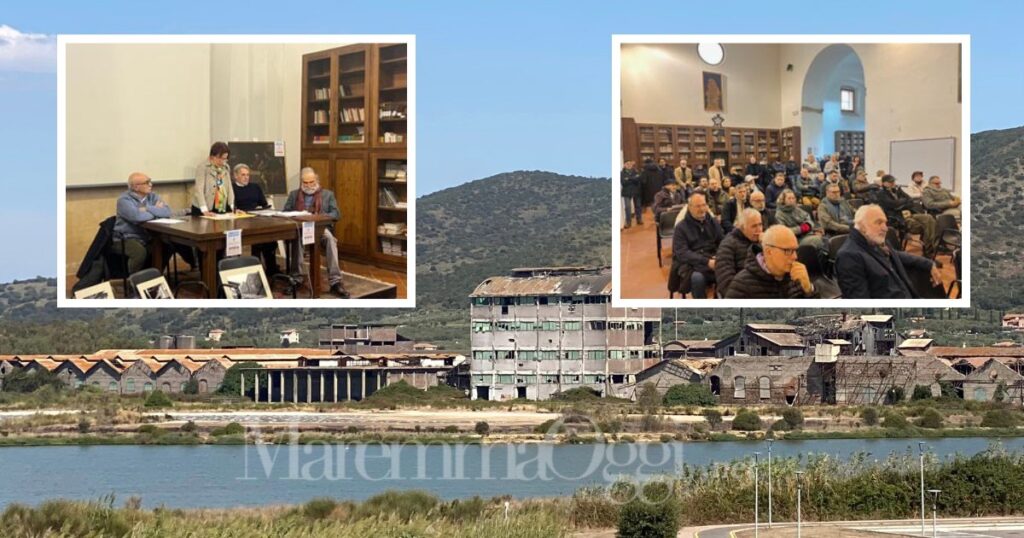 La ex Sitoco e due momenti dell'assemblea di sabato 24