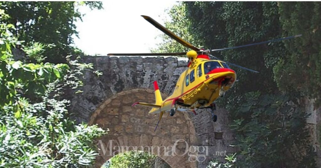 Le mura di Saturnia, il 20enne è stato soccorso con Pegaso