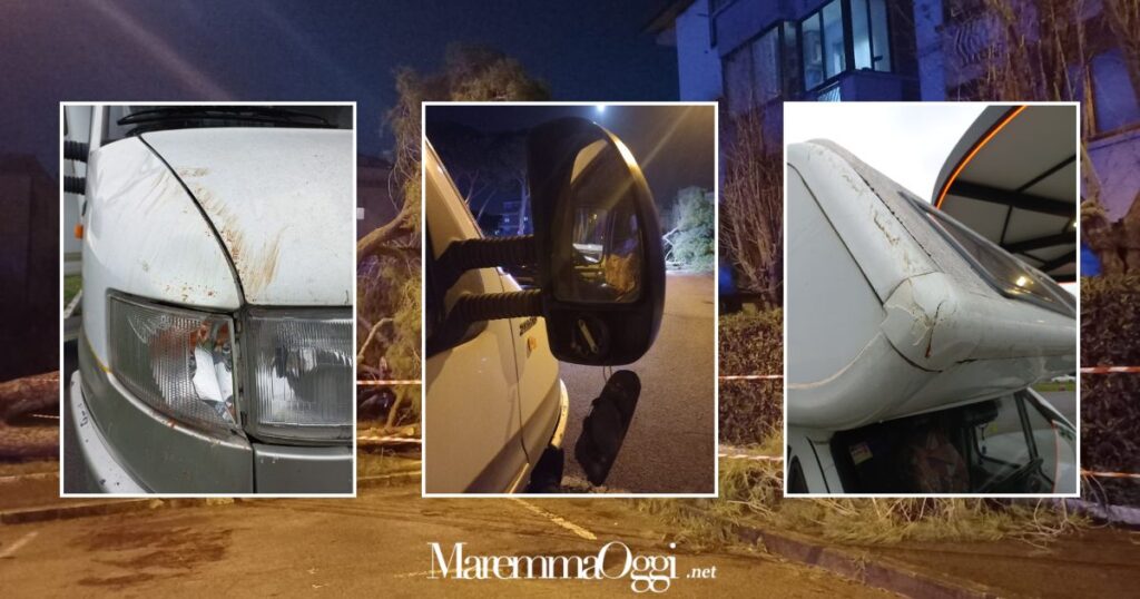 I danni riportati al camper