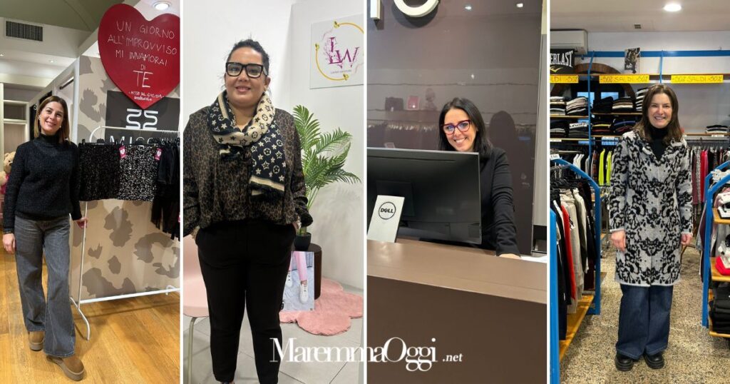 Da sinistra: Eleonora Bertoni (Miss B), Liane Alvarez (Liselia's Wardrobe), Mariagrazia Quinci (Oltre) e Giulia Corti (Boys & Girls)