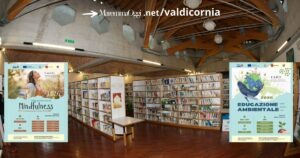 La biblioteca G. Calandra e le locandine dei corsi