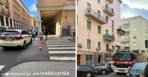 Polizia e vigili del fuoco sul posto per ulteriori indagini