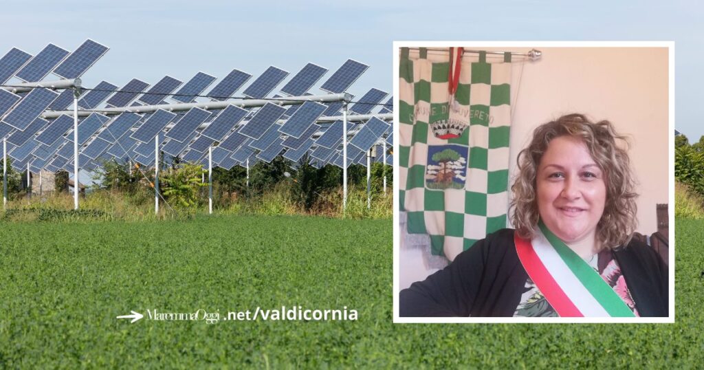 Un impianto agrivoltaico e la sindaca di Suvereto, Pasquini