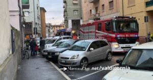 Vigili del fuoco in via Fiume, palazzo evacuato