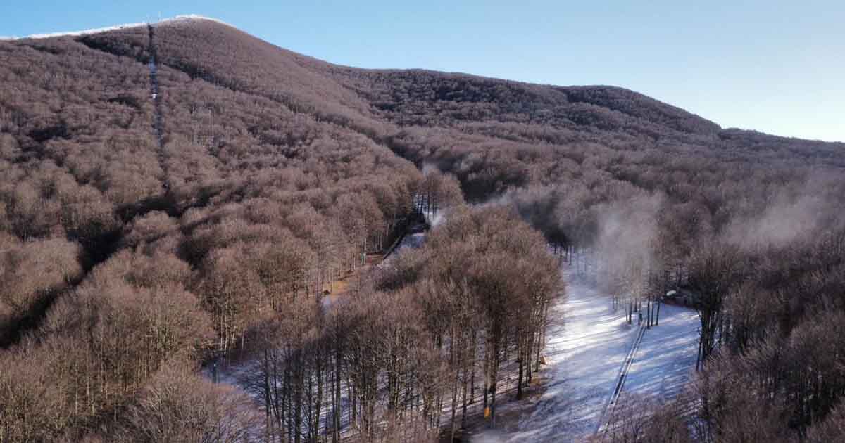 Le piste innevate (foto Charlie)