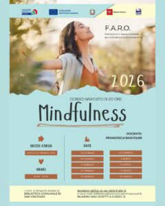 La locandina del corso di Mindfulness