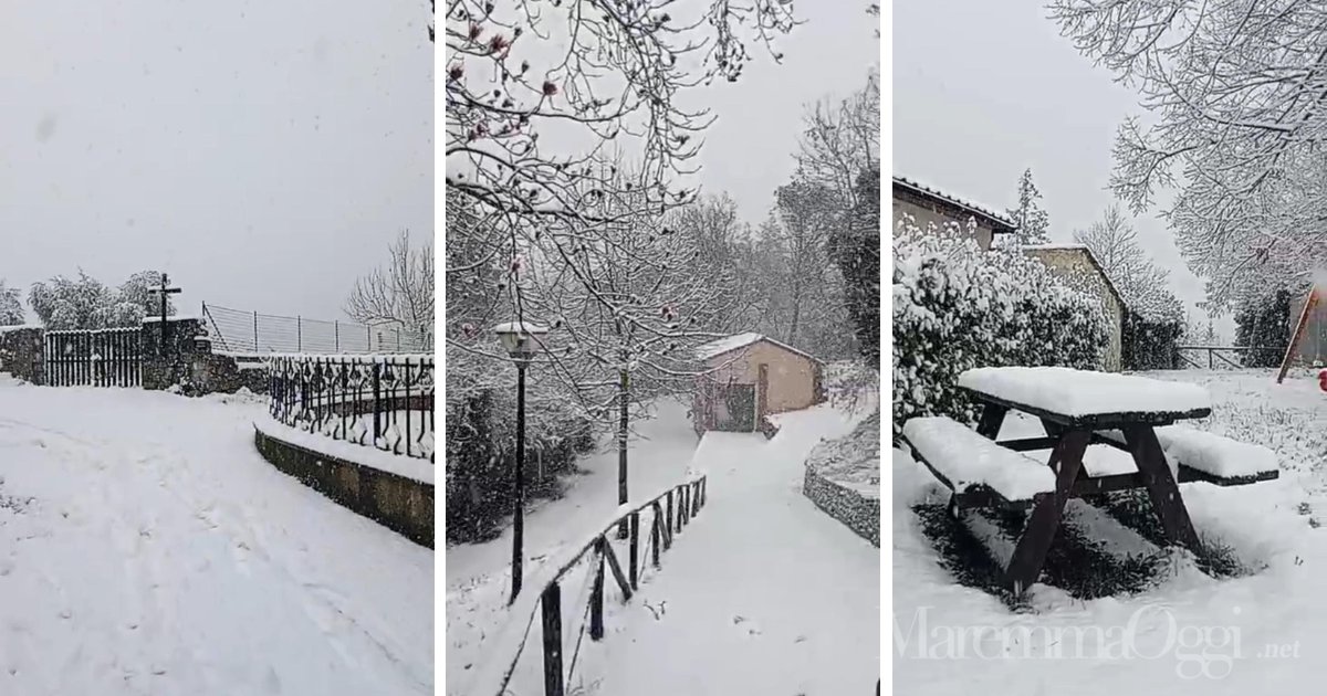Altre immagini della nevicata a Travale