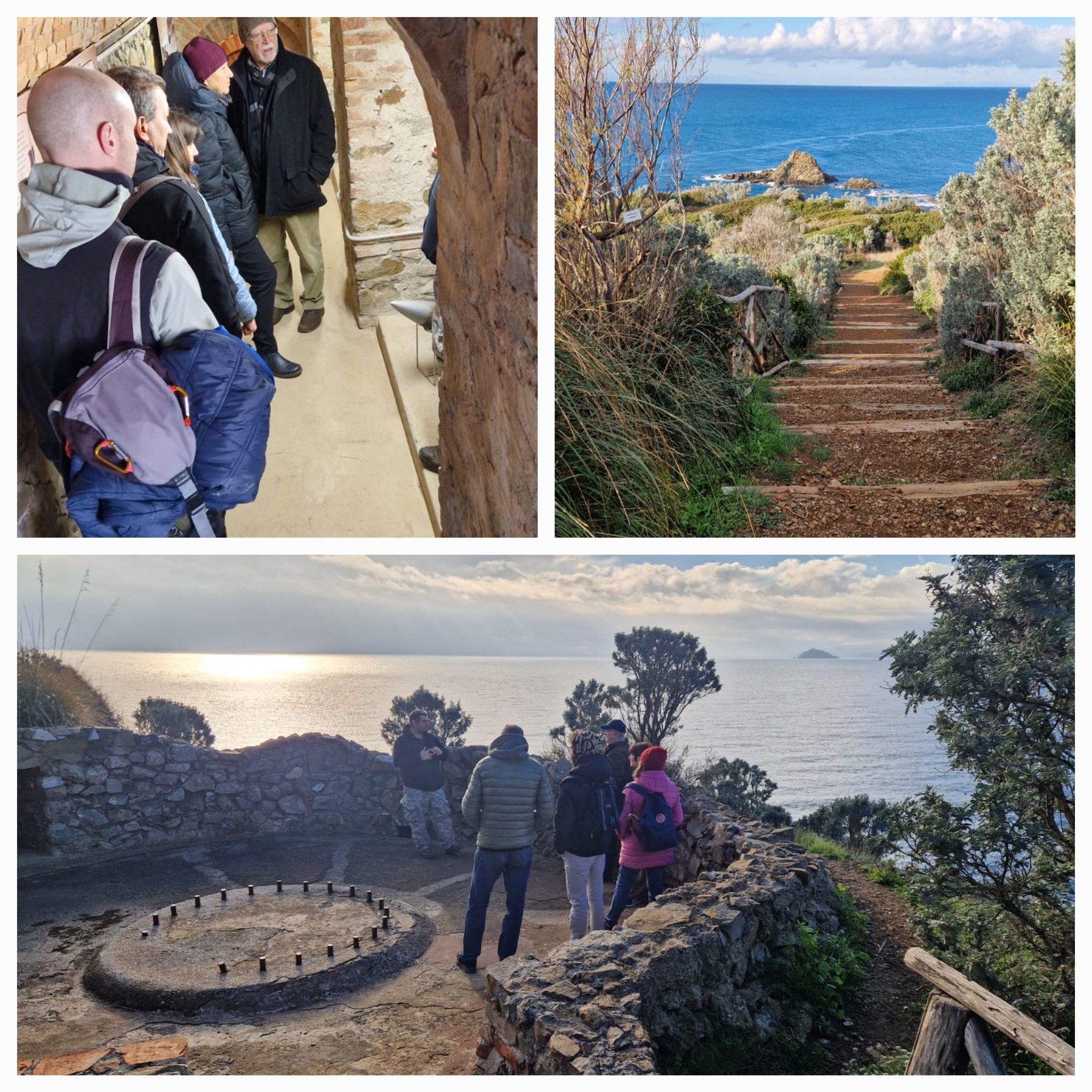 I visitatori a Punta Falcone