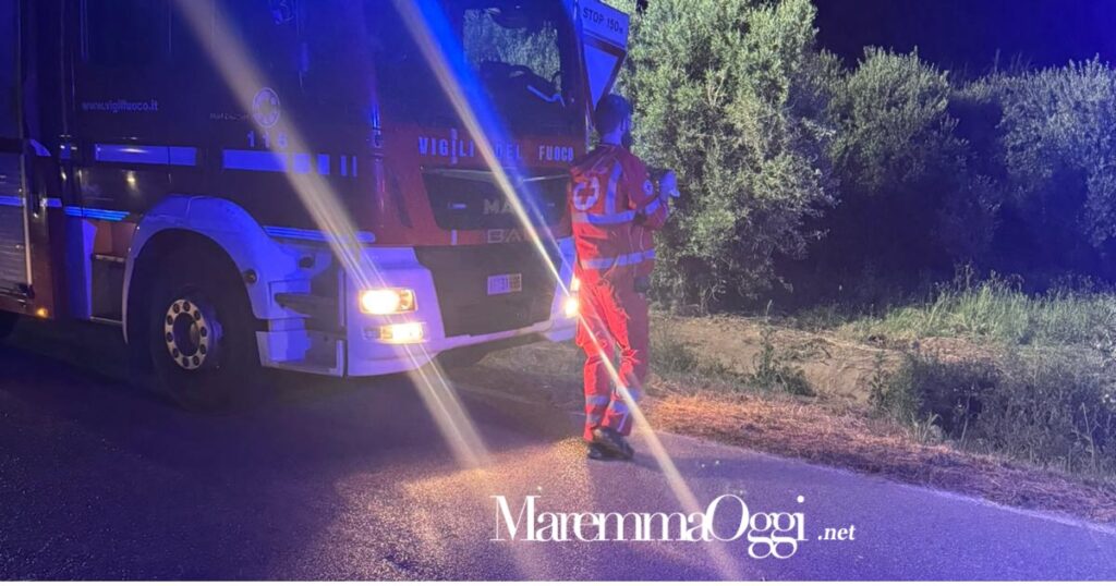 Incidente a Manciano, sul posto decisivo l'intervento dei vigili del fuoco